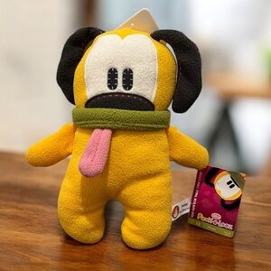 Pook-A-Looz Walt Disney World Semi Flat 11” Pluto Plush Doll Rare New Old Stock